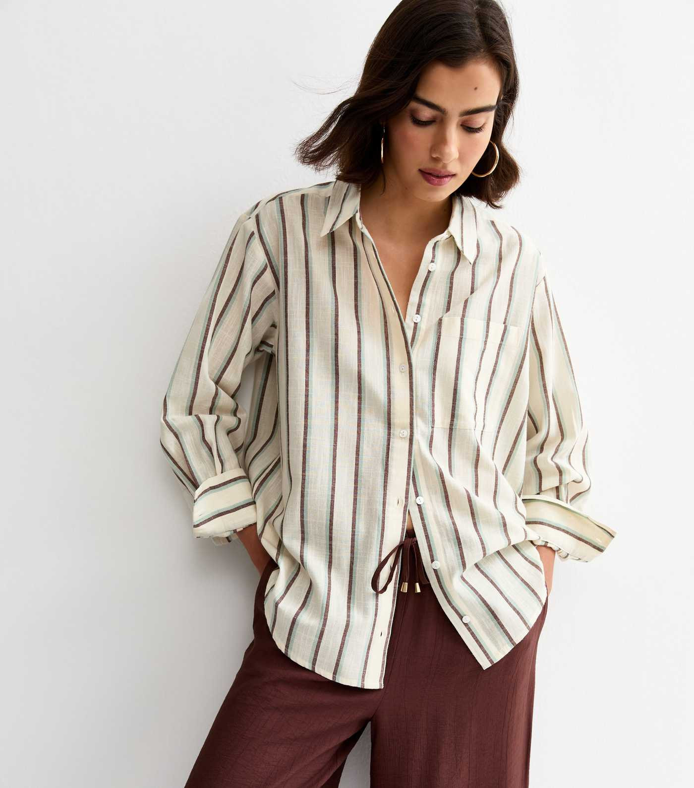 Pink Striped Cotton Long Sleeve Shirt | New Look | New Look (UK)