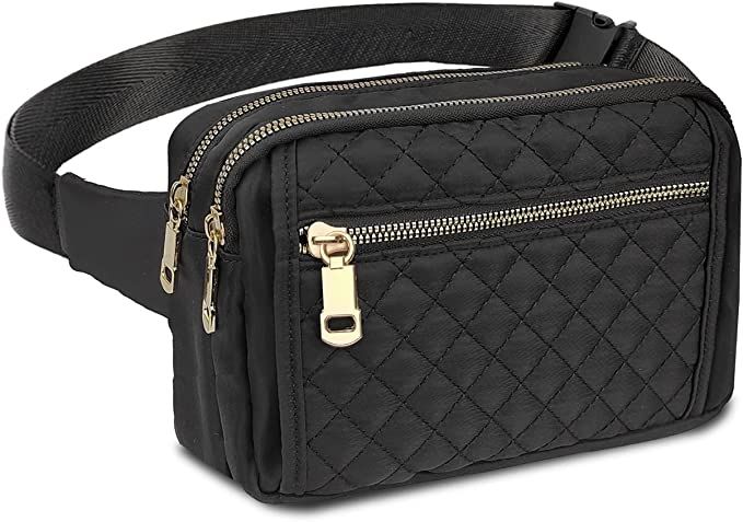 Large Fanny Packs for Women,Fashionable Crossbody Belt Bags Waist Pack for Teen Girls,Bum Hip Bag... | Amazon (US)