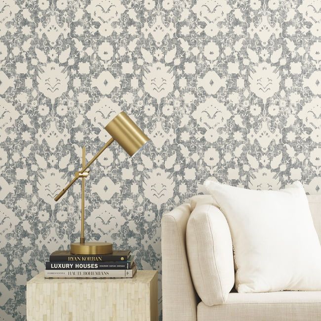 Better Homes & Gardens Gray Ayana Persian Peel and Stick Wallpaper - Walmart.com | Walmart (US)