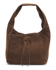 Suede Shoulder Bag With Bow Detail | TJ Maxx