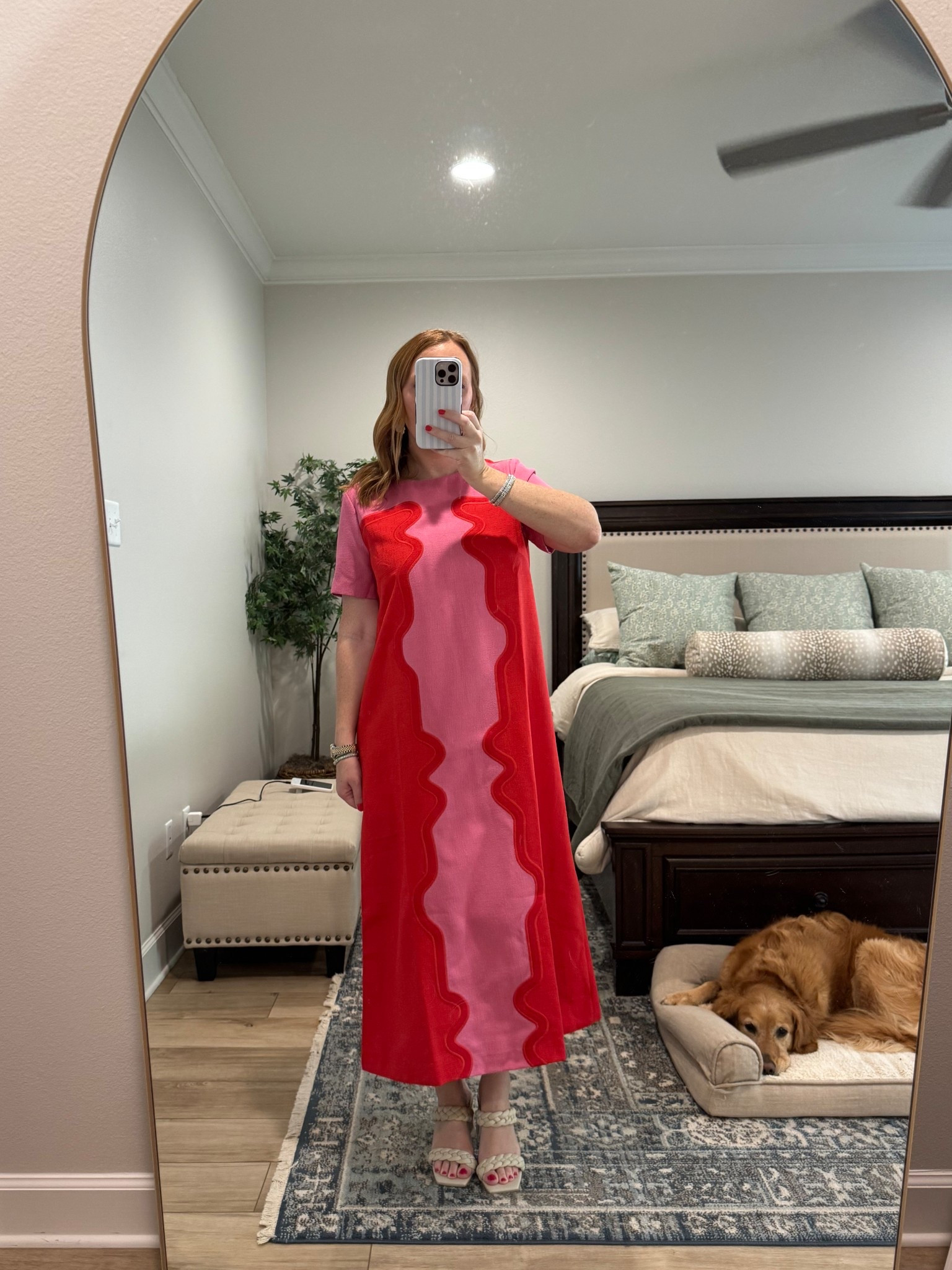 The perfect transition dress if you like bright colors! Wearing my true size. Tuckernuck sale! Midi dress  

#LTKSaleAlert