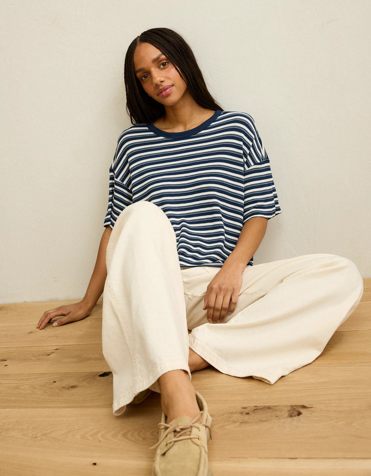 AE Soft & Sexy Waffle Crew Neck Tee | American Eagle Outfitters (US & CA)