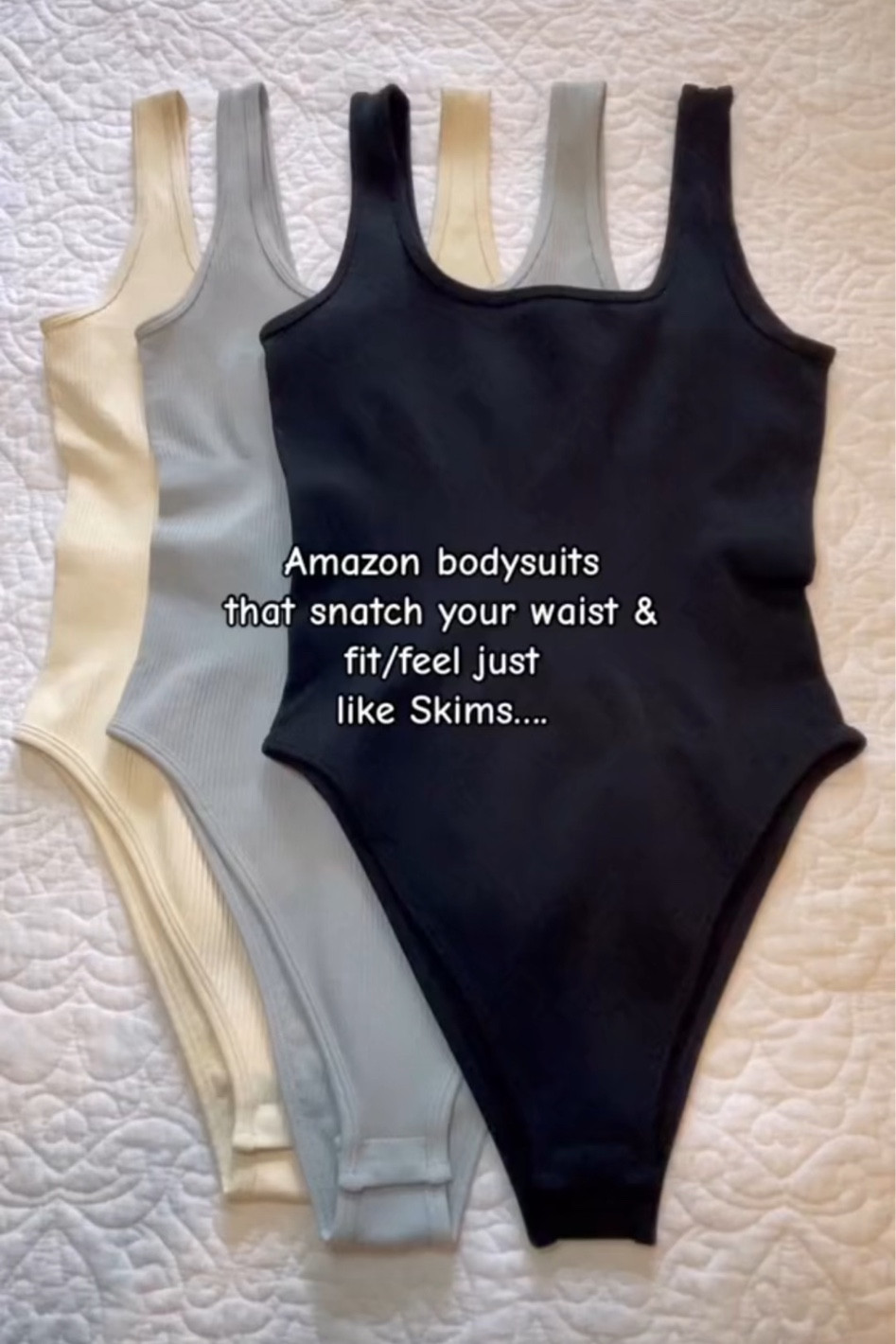 Amazon Bodysuits that snatch/fit/feel just like Skims! 🌸🫶🏼 #amazon #amazonfinds #skims #bodysuits #fashion

#LTKcurves #LTKFind #LTKunder50