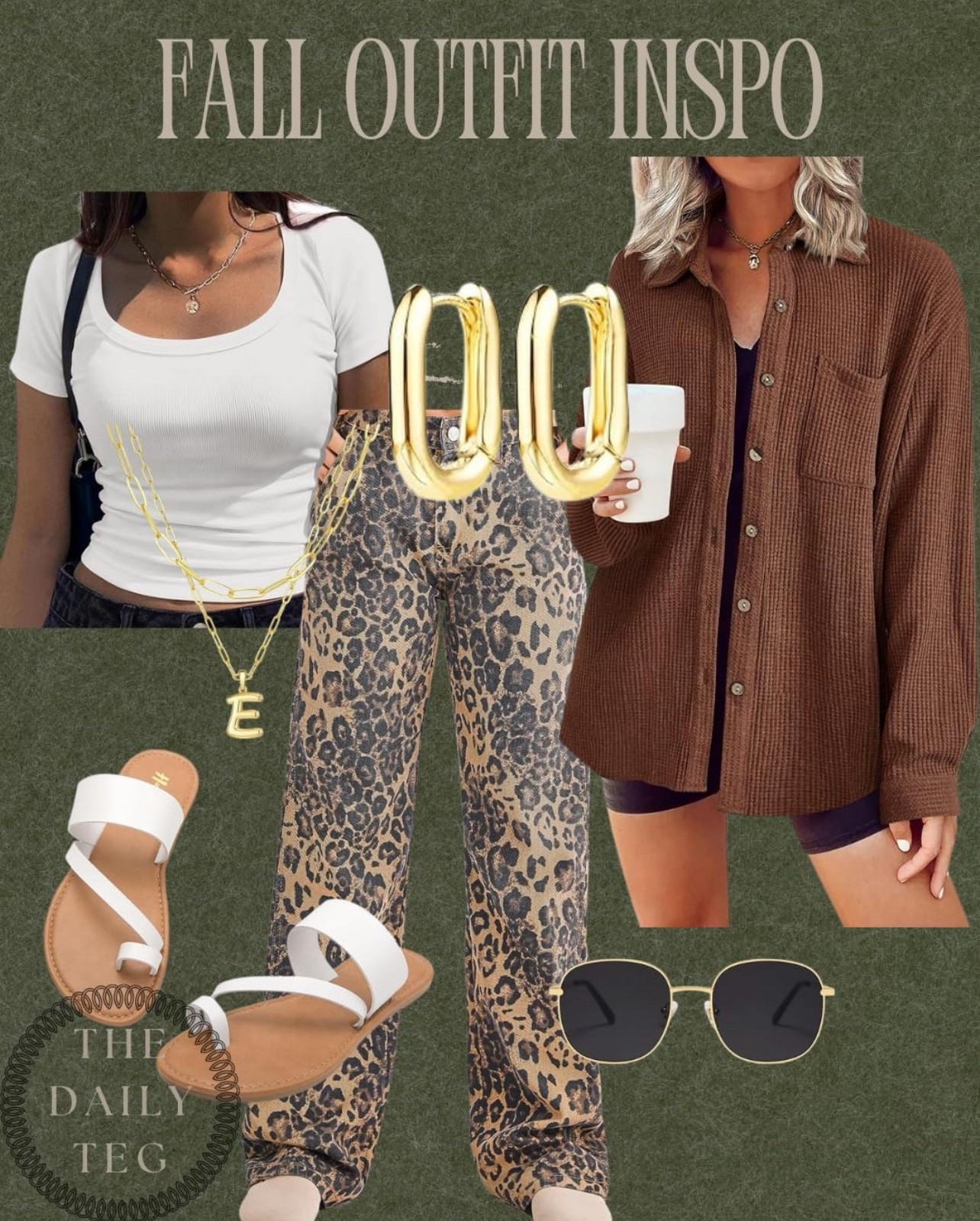 Casual fall outfit inspo 🍂✨ Comfy leopard pants, a neutral waffle knit button up, and chic accessories for an easy everyday look. #falloutfitinspo #ltkfallfashion #ltkstyle


#LTKSeasonal #LTKStyleTip #LTKFallSale