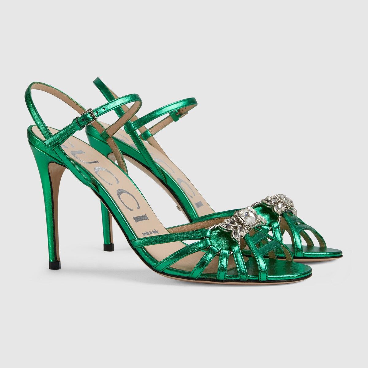Women's sandal with bejeweled Horsebit | Gucci (US)