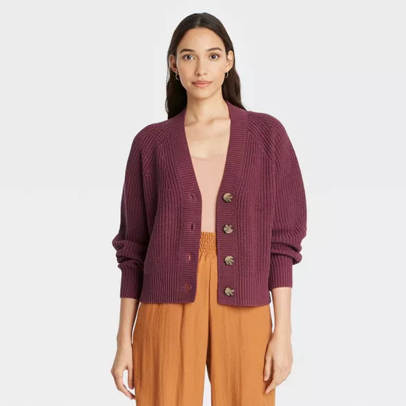 Women's Button-Front Cardigan - A New Day™ | Target