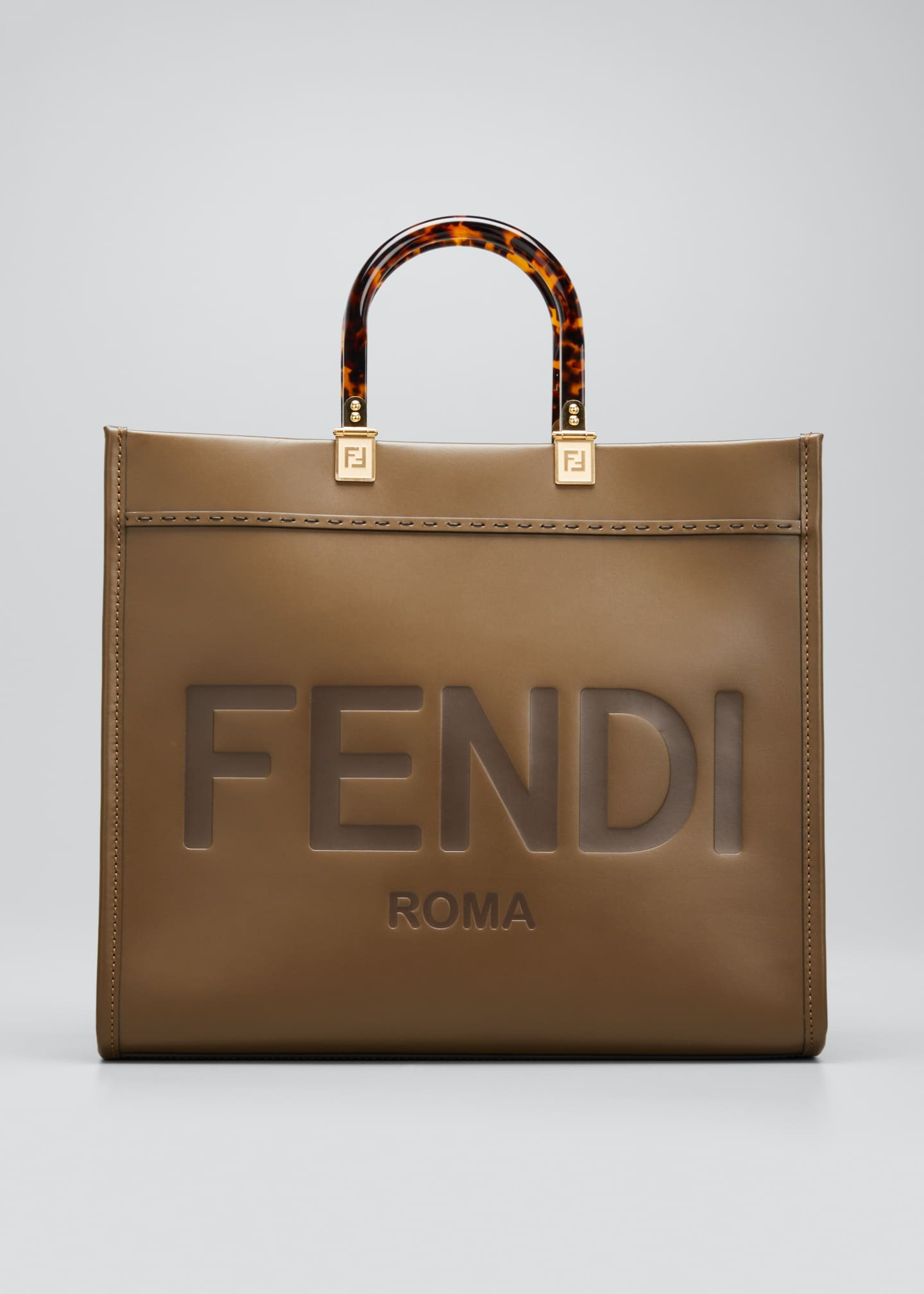 Fendi Sunshine Medium Leather Shopper Tote Bag | Bergdorf Goodman