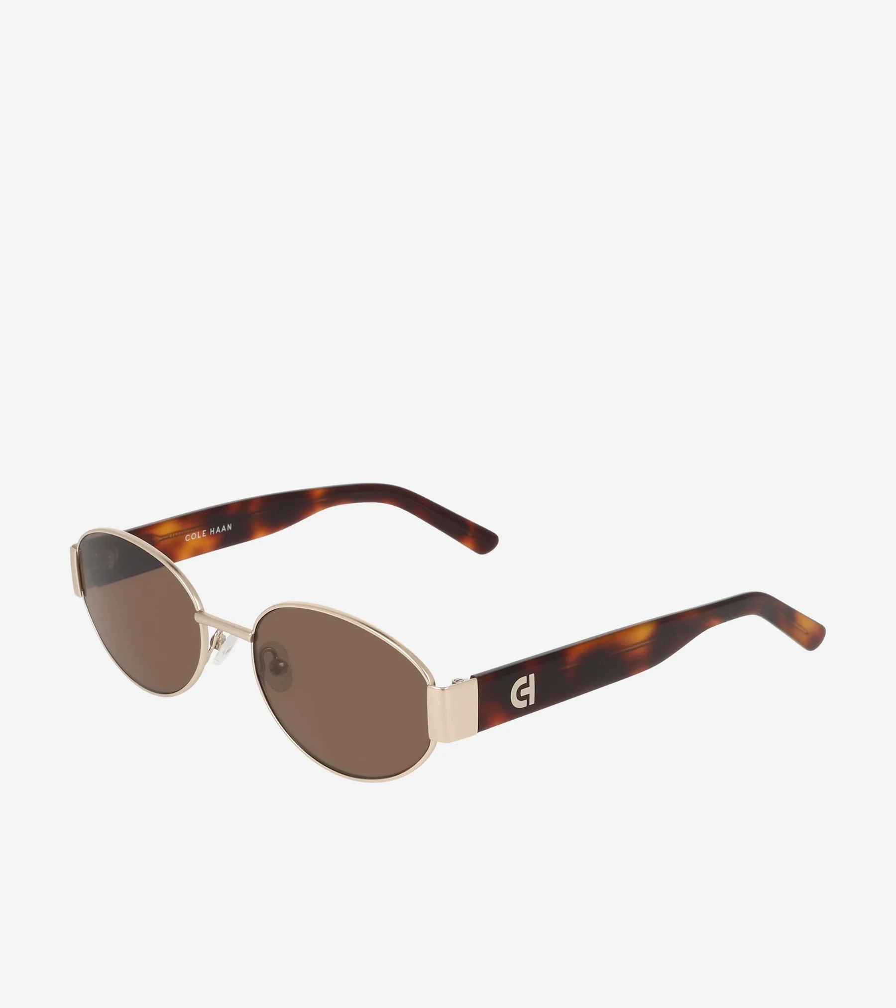 Women's Luxe Oval Sunglasses in Gold | Cole Haan | Cole Haan (US)