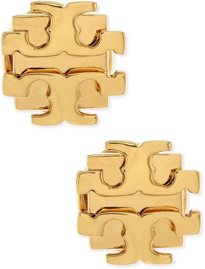 Tory Burch Small T Logo Stud Earrings (Gold) | Amazon (US)