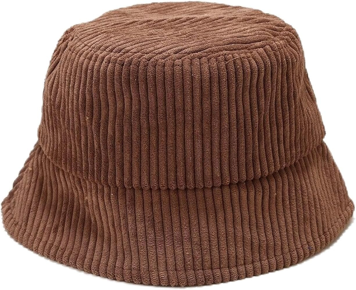 Bucket Hat Spring Autumn Corduroy Bucket Hat Solid Color Women Men Fisherman Hat Hip Hip Cap Fold... | Amazon (US)