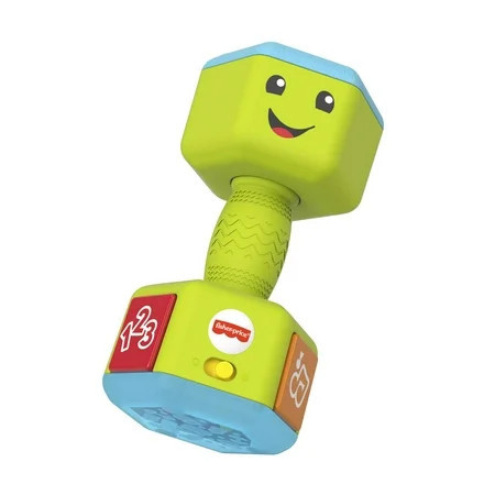 Fisher-Price Laugh & Learn Countin’ Reps Dumbbell Musical Baby Rattle Toy for Unsex Infant & Toddler | Walmart (US)
