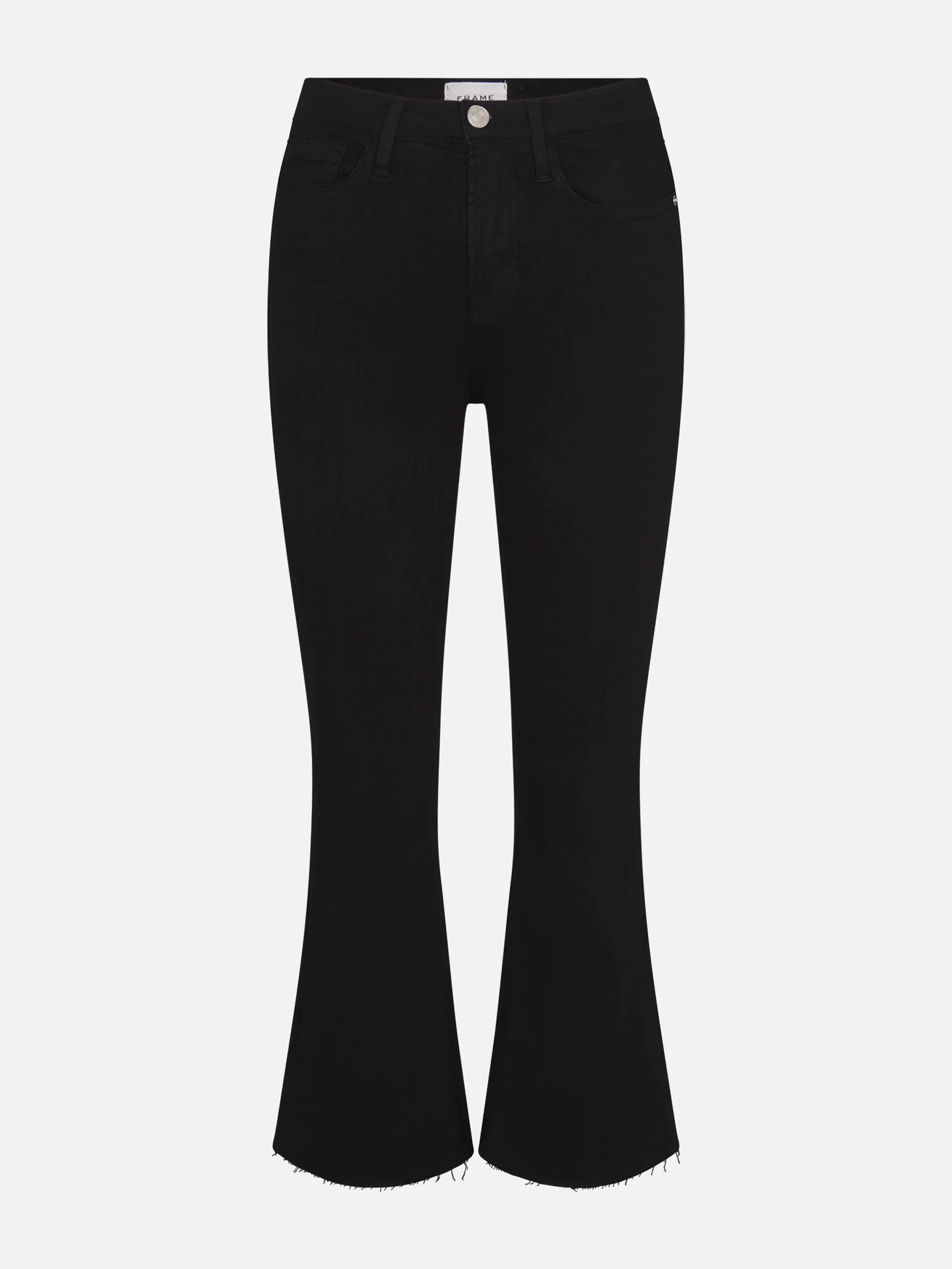 Le Crop Mini Boot -- Noir Raw After | Frame Denim