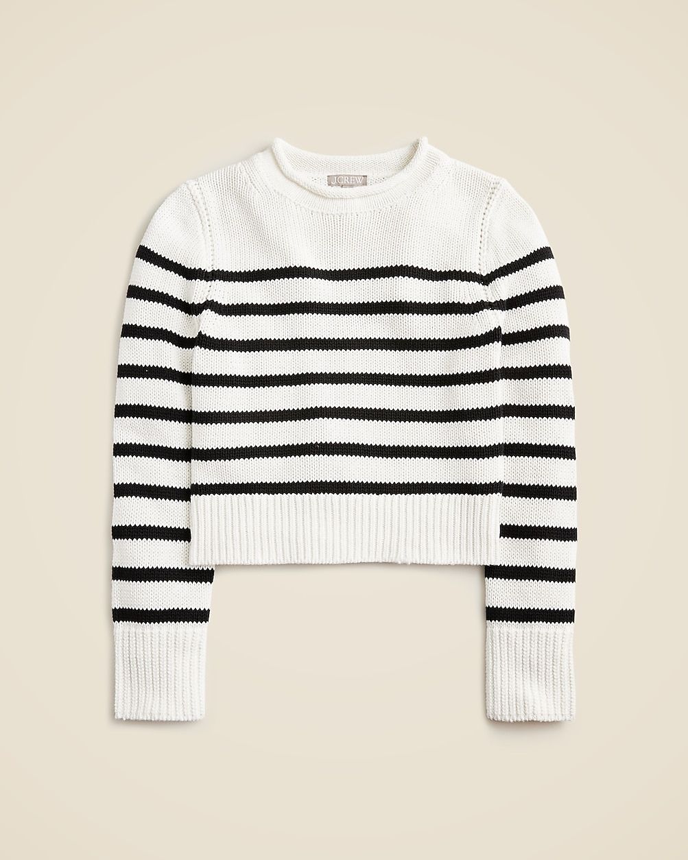 Heritage cotton Rollneck™ sweater in stripe | J. Crew US