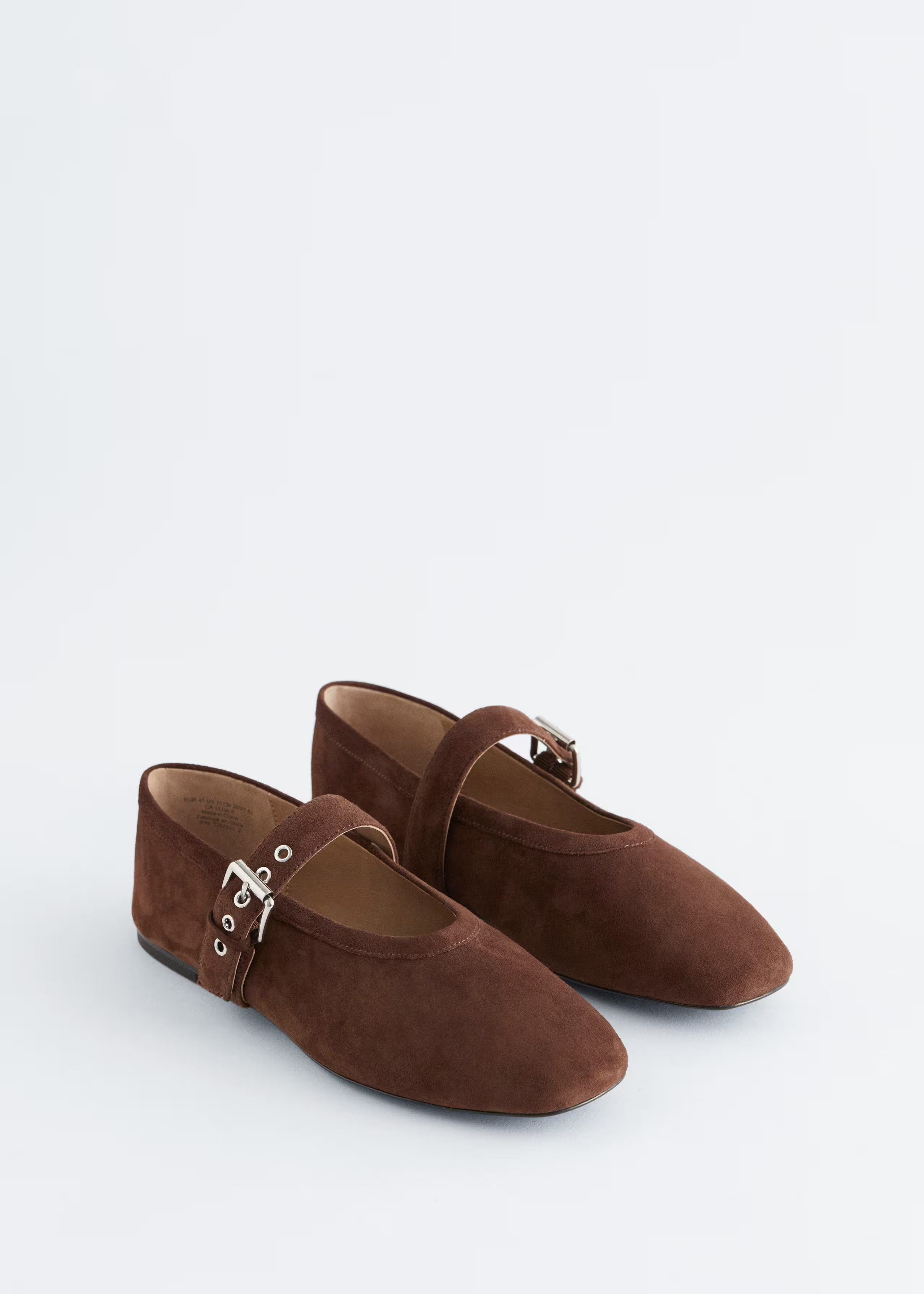Mary-Jane Ballet Flats - Brown Suede - & Other Stories GB | & Other Stories UK
