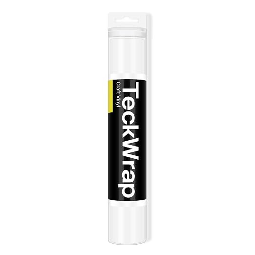 TECKWRAP 001 Vinyl Glossy Permanent Adhesive Vinyl for Craft Decal Projects 12" x 10ft, Glossy Co... | Amazon (US)