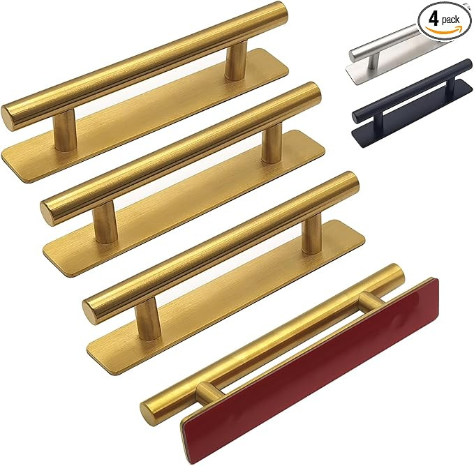 Strong Adhesive Handles for Cabinet, 5 inch, Peel and Stick Cabinet Handles, Sliding Door Pull, D... | Amazon (US)