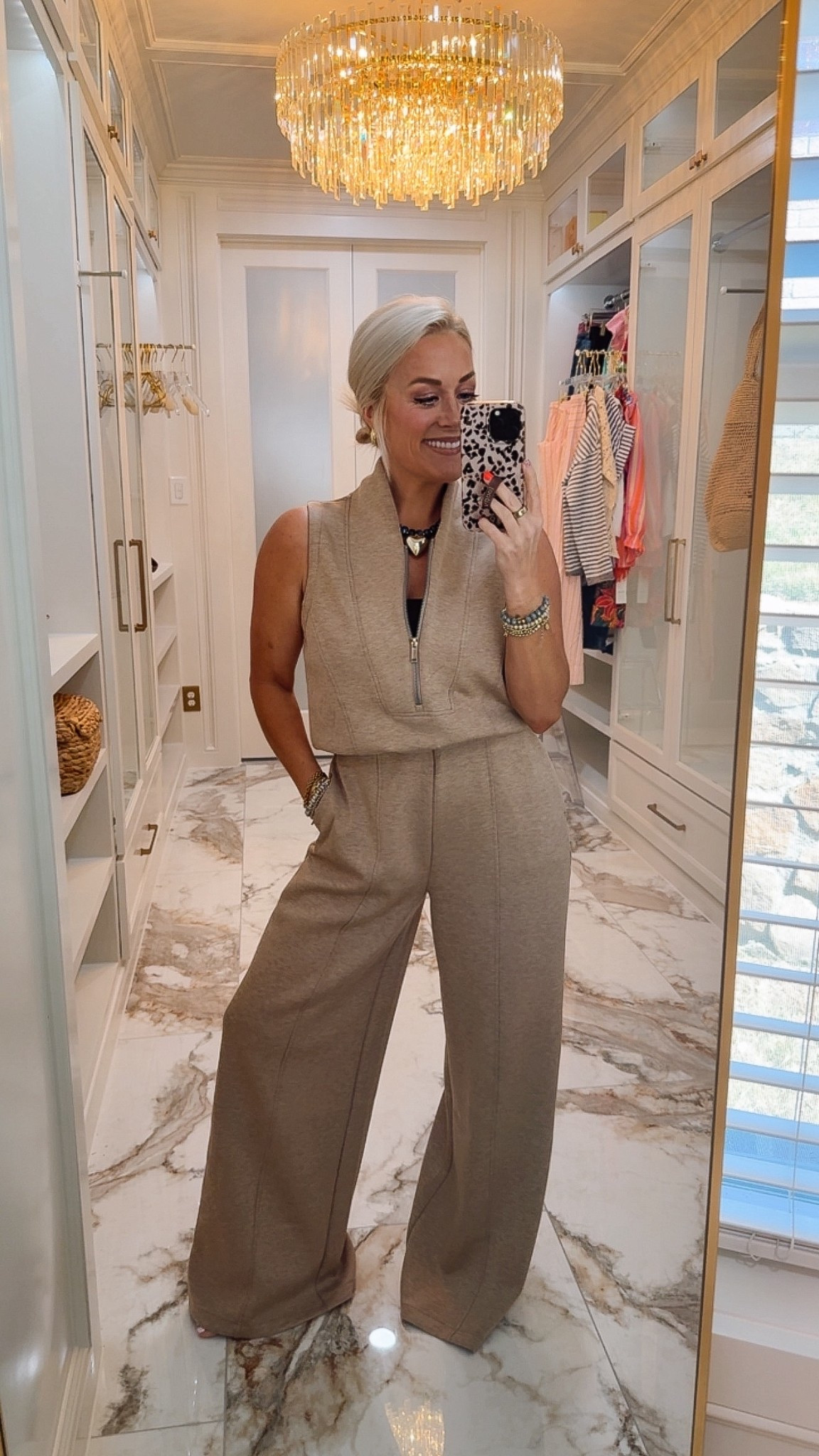 Loooovveeeeee this jumpsuit and the color! Wearing size medium 