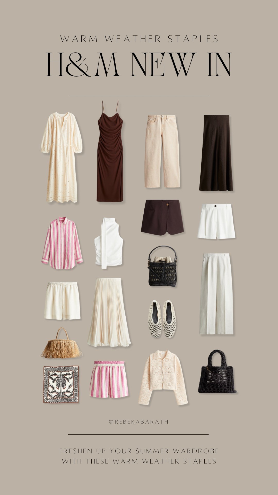 Warm weather staples // H&M new in

H&M picks | affordable wardrobe | neutral style | summer staples | chic outfits

#LTKFindsUnder100 #LTKSeasonal #LTKStyleTip