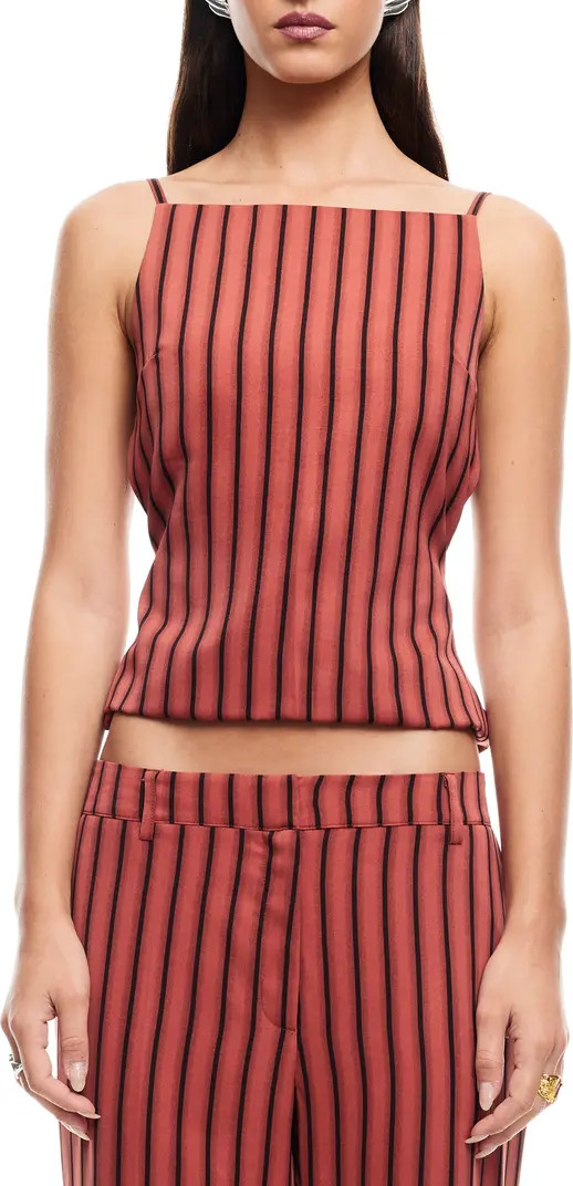 Horizon Stripe Open Tie Back Top | Nordstrom