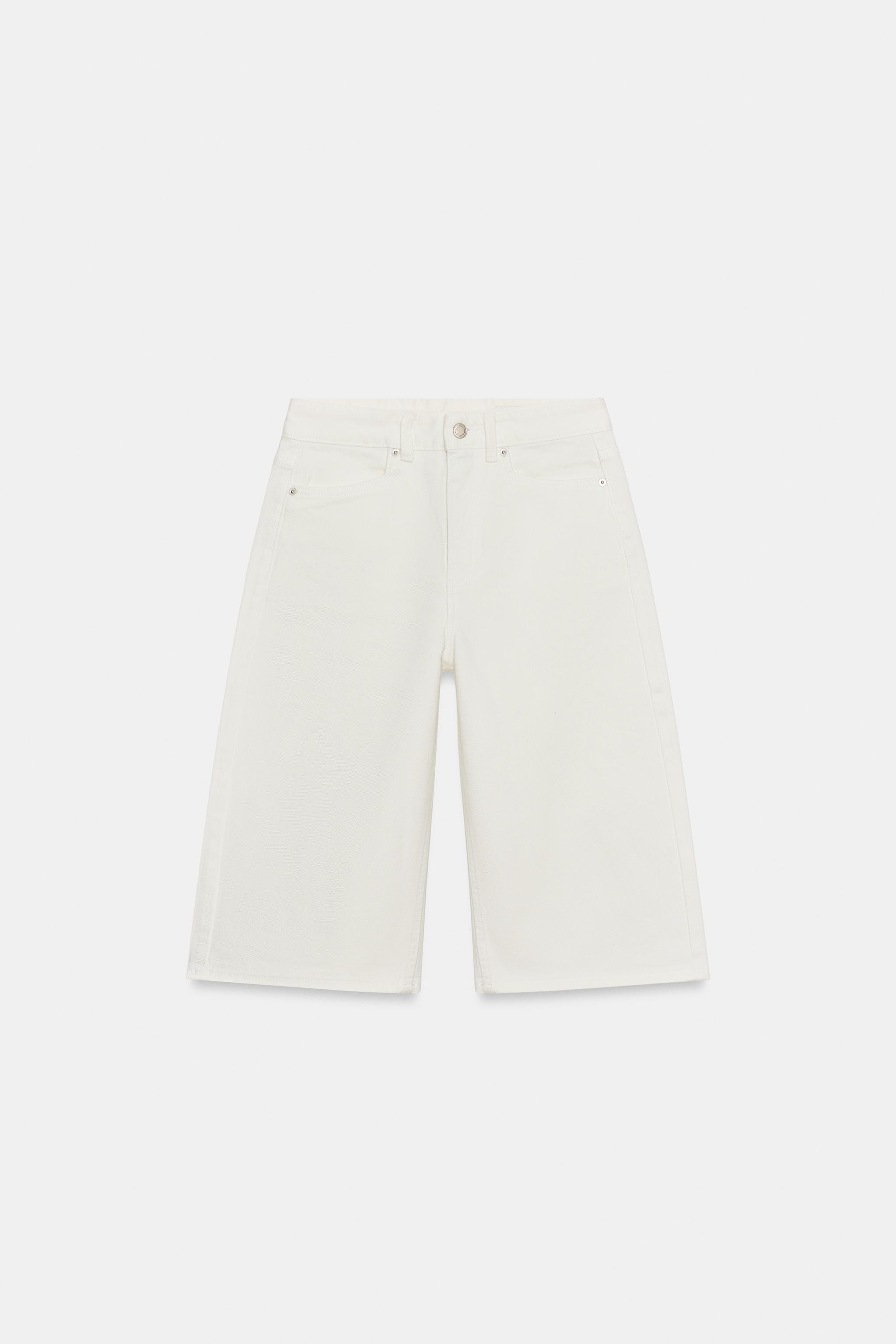 ZW COLLECTION MID-RISE DENIM SHORTS | Zara US