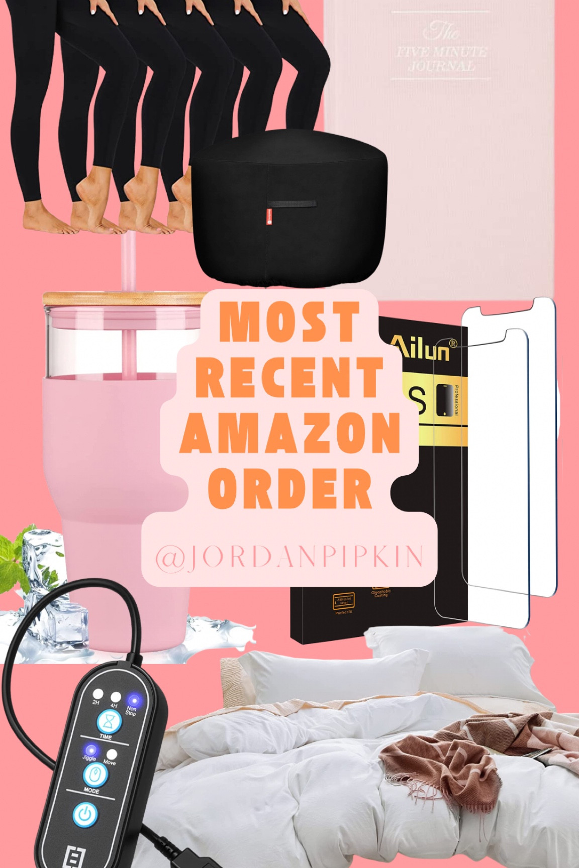 Recent Amazon order
Gratitude journal
Morning journaling
Five minute journal
Fire pit cover
Patio furniture cover
Black leggings in bulk
Lululemon dupe
Glass tumbler cup
Glass kitchenware
iphone screen protector
Work from home essentials
Home office
Computer mouse mover
Productivity hacks
Helpful ADHD finds
Duvet cover
Hotel bedding

#LTKFind #LTKhome #LTKunder50