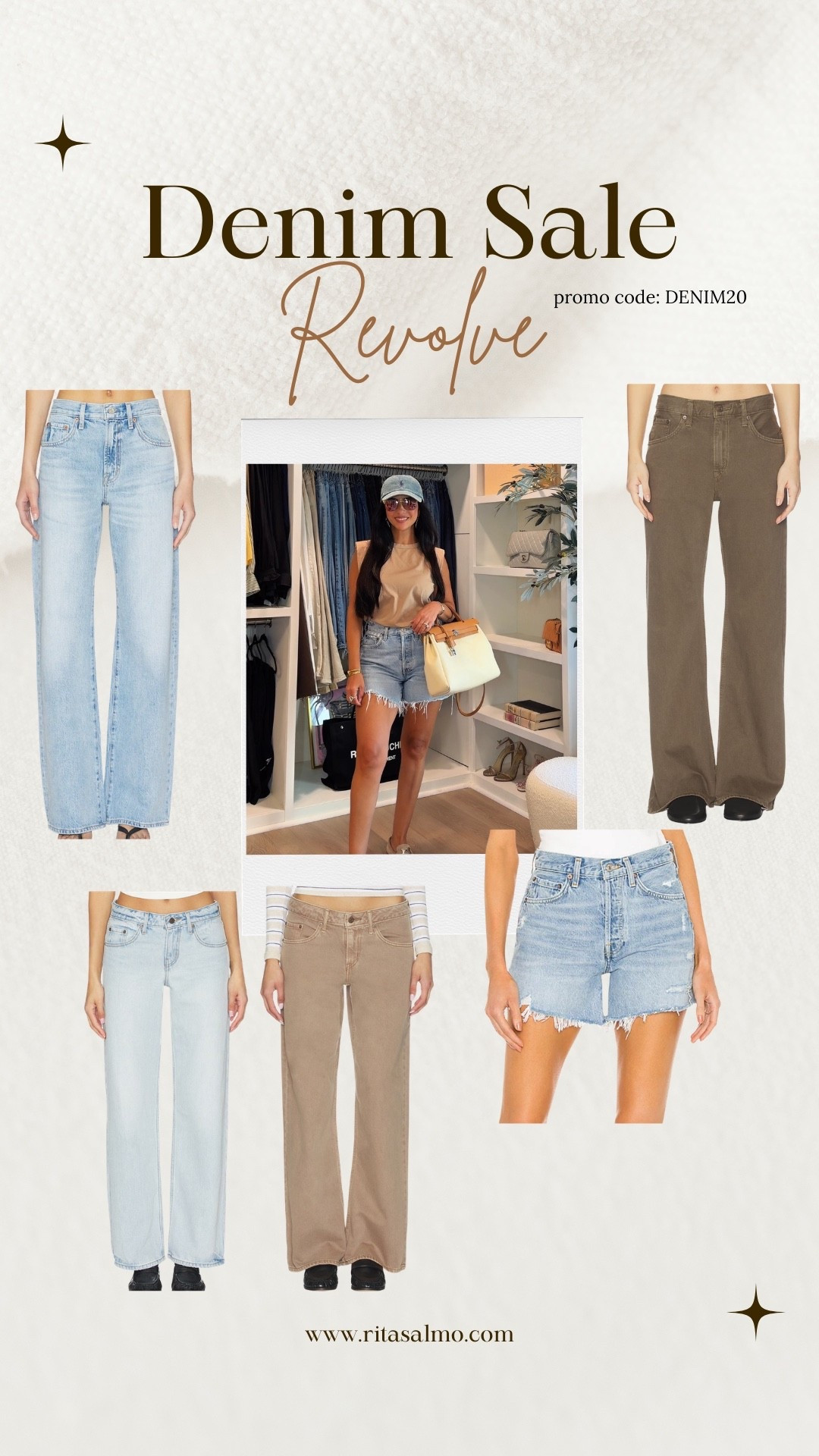 Revolve denim sale! 
Promo code: denim20

Rita salmo | Agolde | Levi’s | petite fashion

#LTKOver40 #LTKPetite