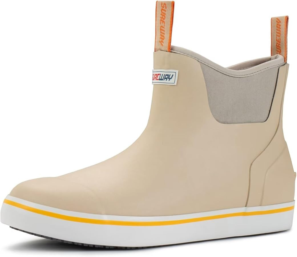 SUREWAY Women's Deck Boots Professional Non-Slip Fishing & Ankle Deck Boot Waterproof Rain Boots | Amazon (US)