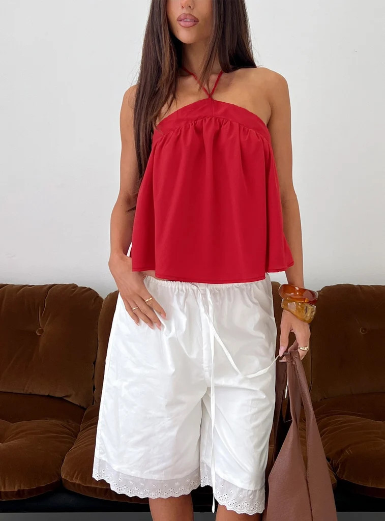 Moonlit Top Red | Princess Polly US