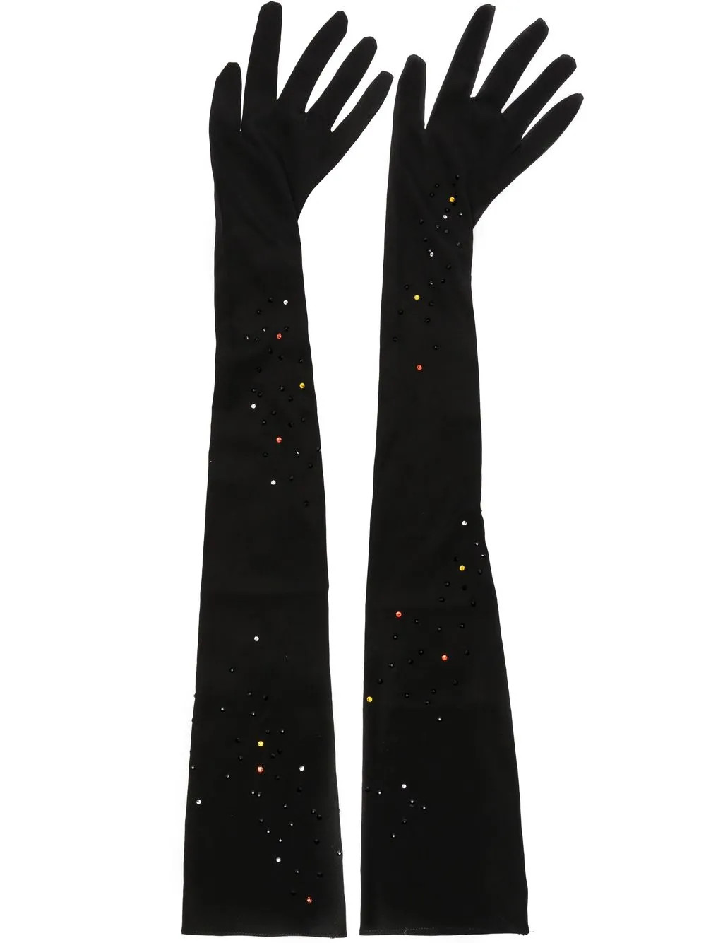 MANURI Erika rhinestone-embellished Gloves - Farfetch | Farfetch Global