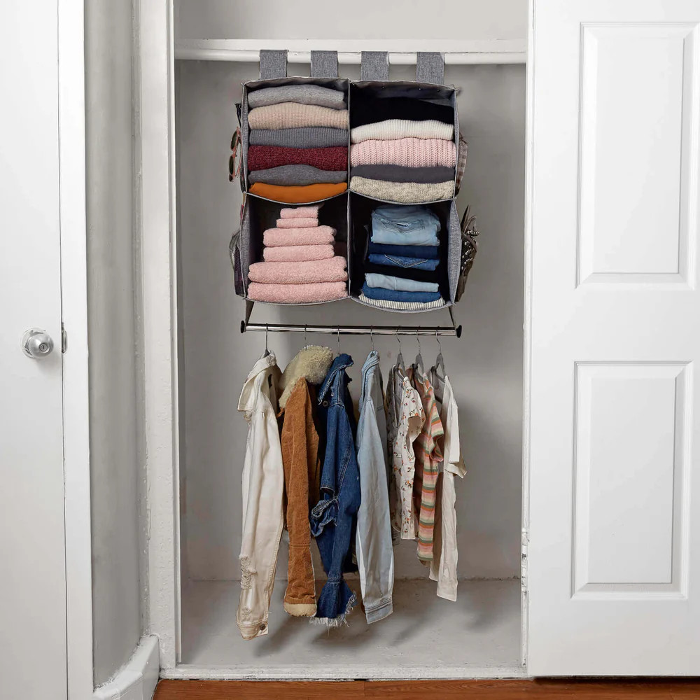 Cube Closet Organizer with Hanging Rod | Dormify