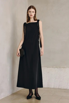 Laia Sequins Tape Tie Dress | Rue Sophie
