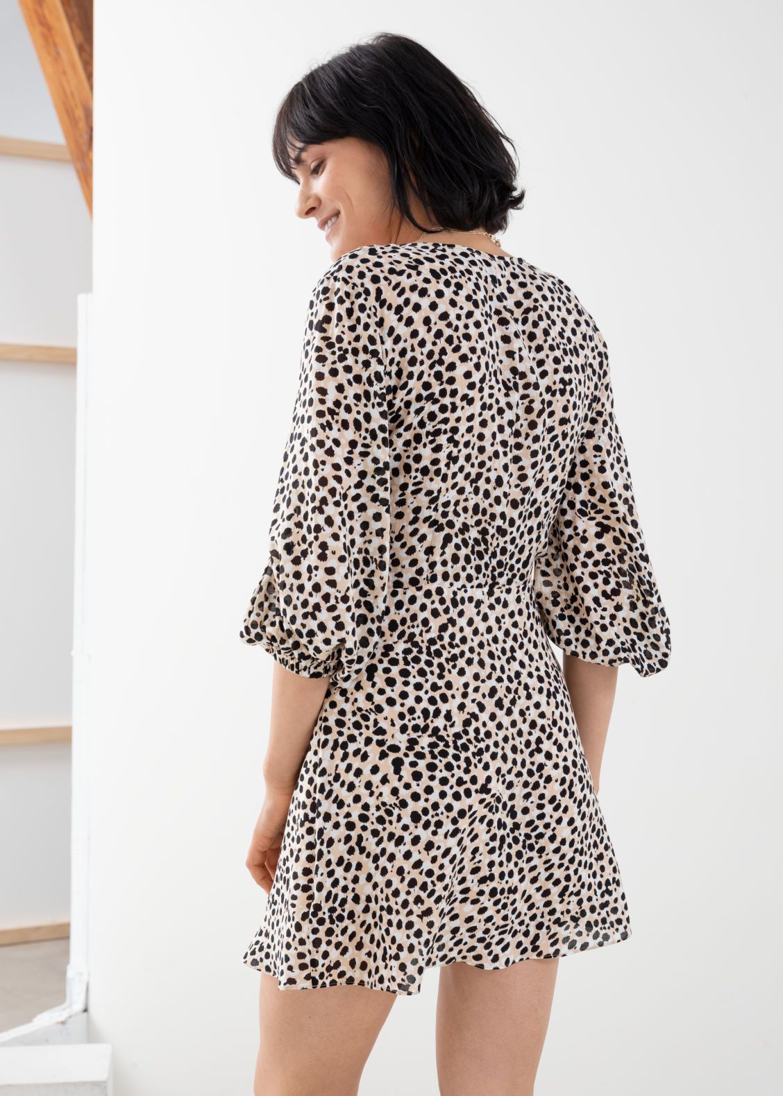 Leopard Lyocell Blend Mini Dress | & Other Stories (EU + UK)