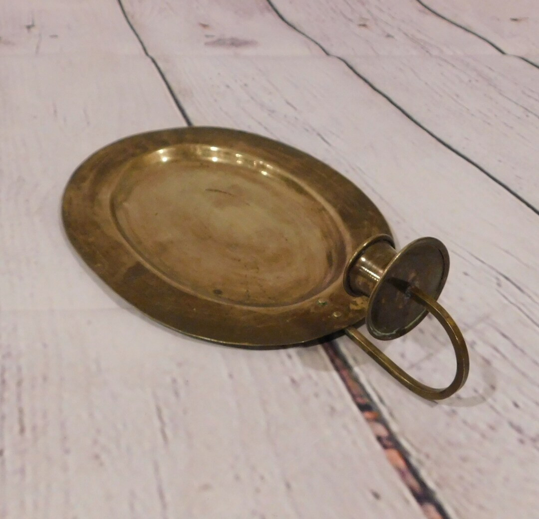 Vintage Brass Candle Sconce, 11h - Etsy | Etsy (US)