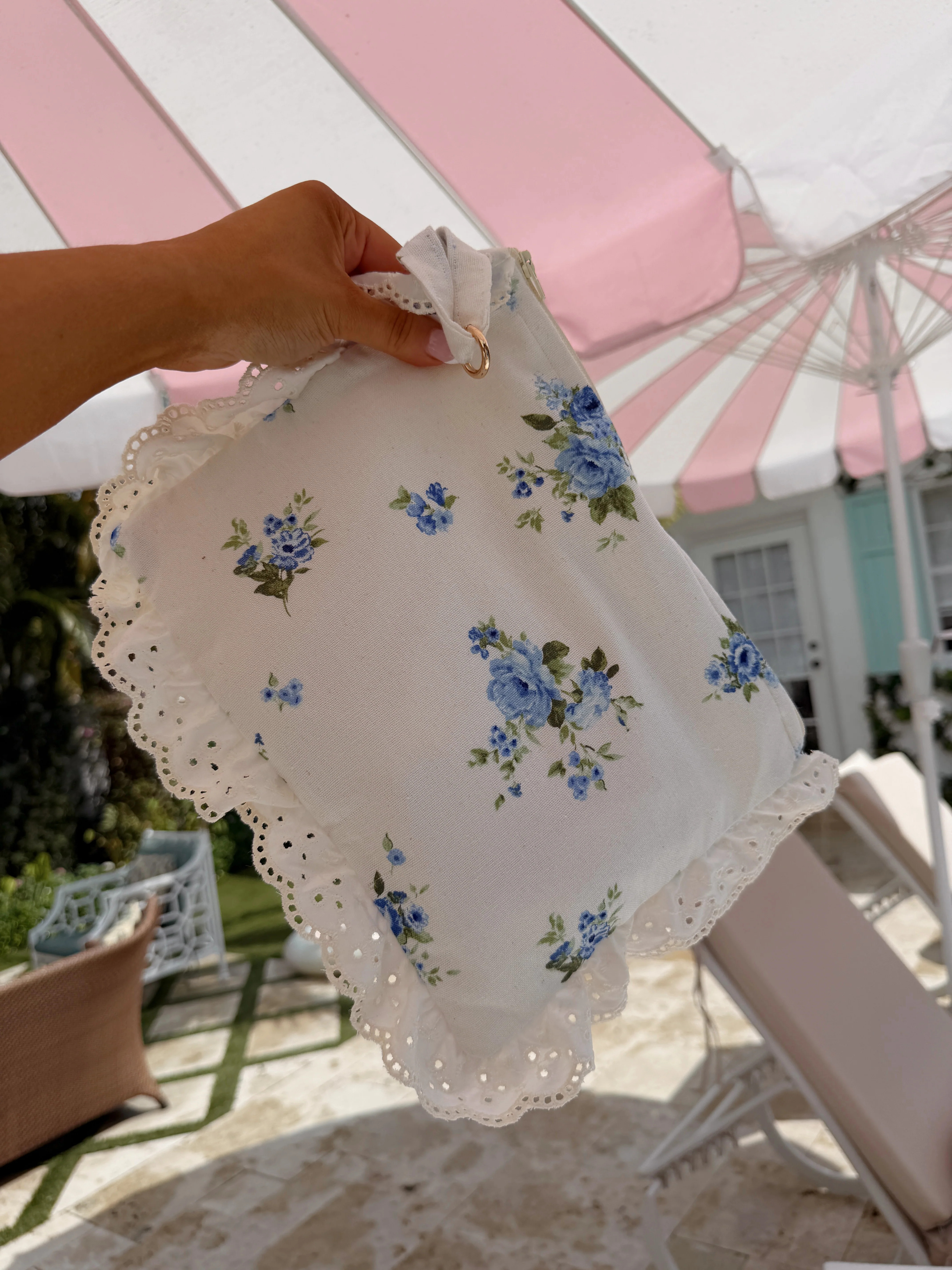 Palm Bloom Wristlet Bag ships 2-3 weeks | Shop Your Darling Style