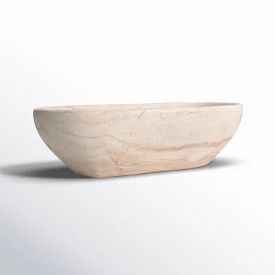Zandile 26" D Reclaimed Wood Oval Decorative Bowl | Wayfair North America