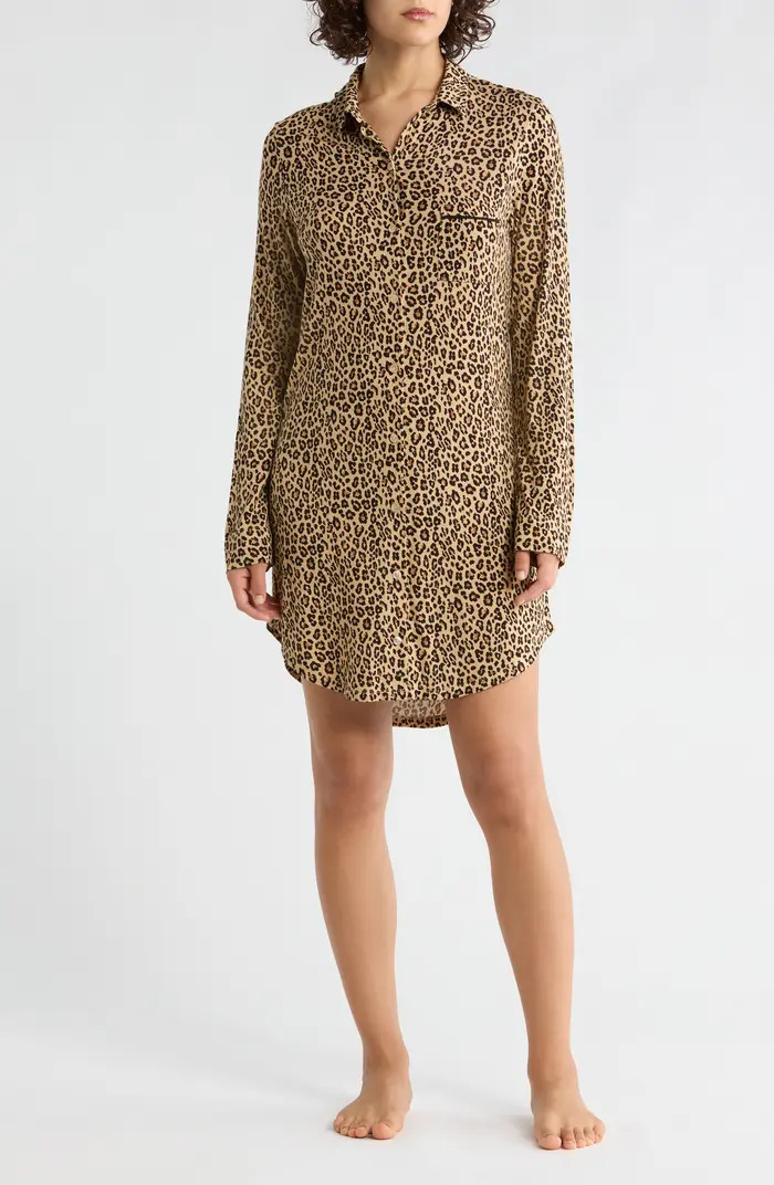 Tranquility Button Front Nightshirt | Nordstrom Rack