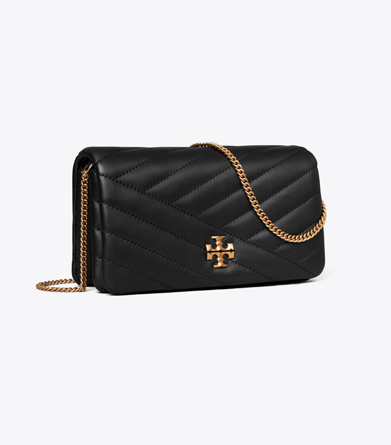 KIRA GELDBÖRSE MIT CHEVRON-STEPPUNG UND KETTENRIEMEN | Tory Burch (DE)