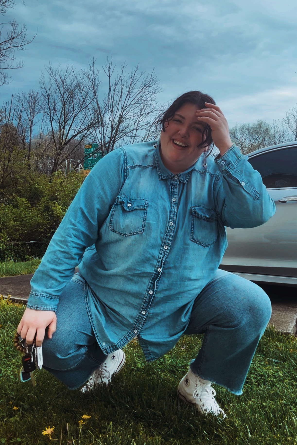 Canadian tuxedo 👖

#LTKplussize #LTKmidsize