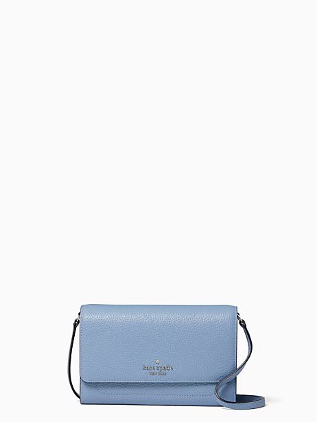 Kate Spade Harlow Wallet On A String, Dusty Blue | Kate Spade Outlet