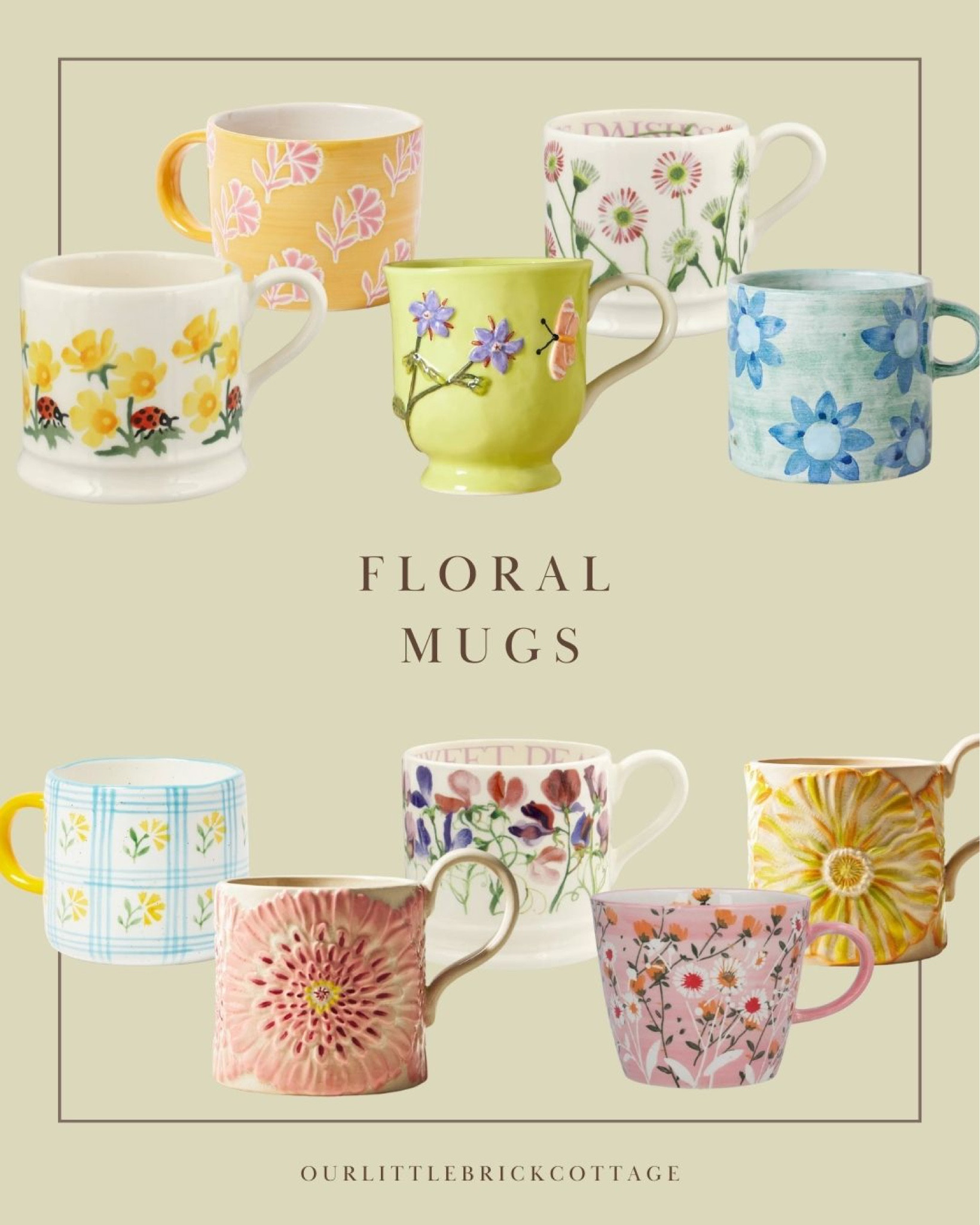 Spring Floral Mug Edit 🌼🌸 Floral mugs, spring mug, floral pattern

#LTKhome #LTKFind