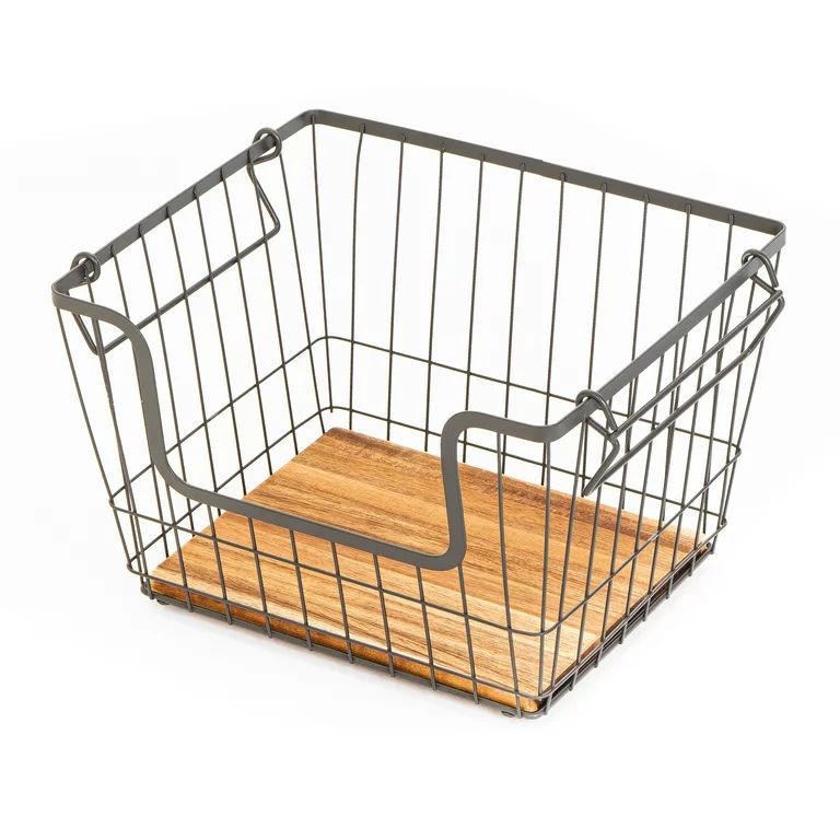 Better Homes & Gardens Basket Large Metal Kitchen Pantry Organization, 12.63"x10.63"x8.50" | Walmart (US)