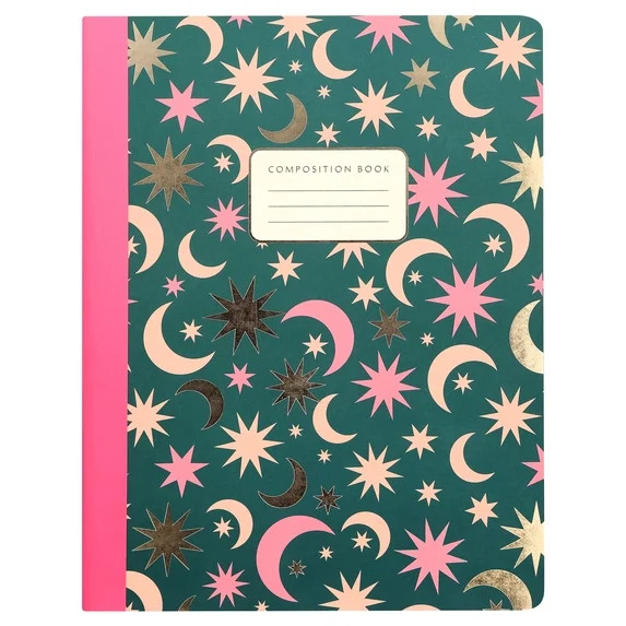 Pen+Gear College Ruled Composition Book, 7.5" x 9.75", Multicolor Stars and Moons, 80 Sheets | Walmart (US)