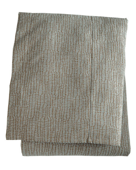King Bella Crocodile Coverlet | Horchow