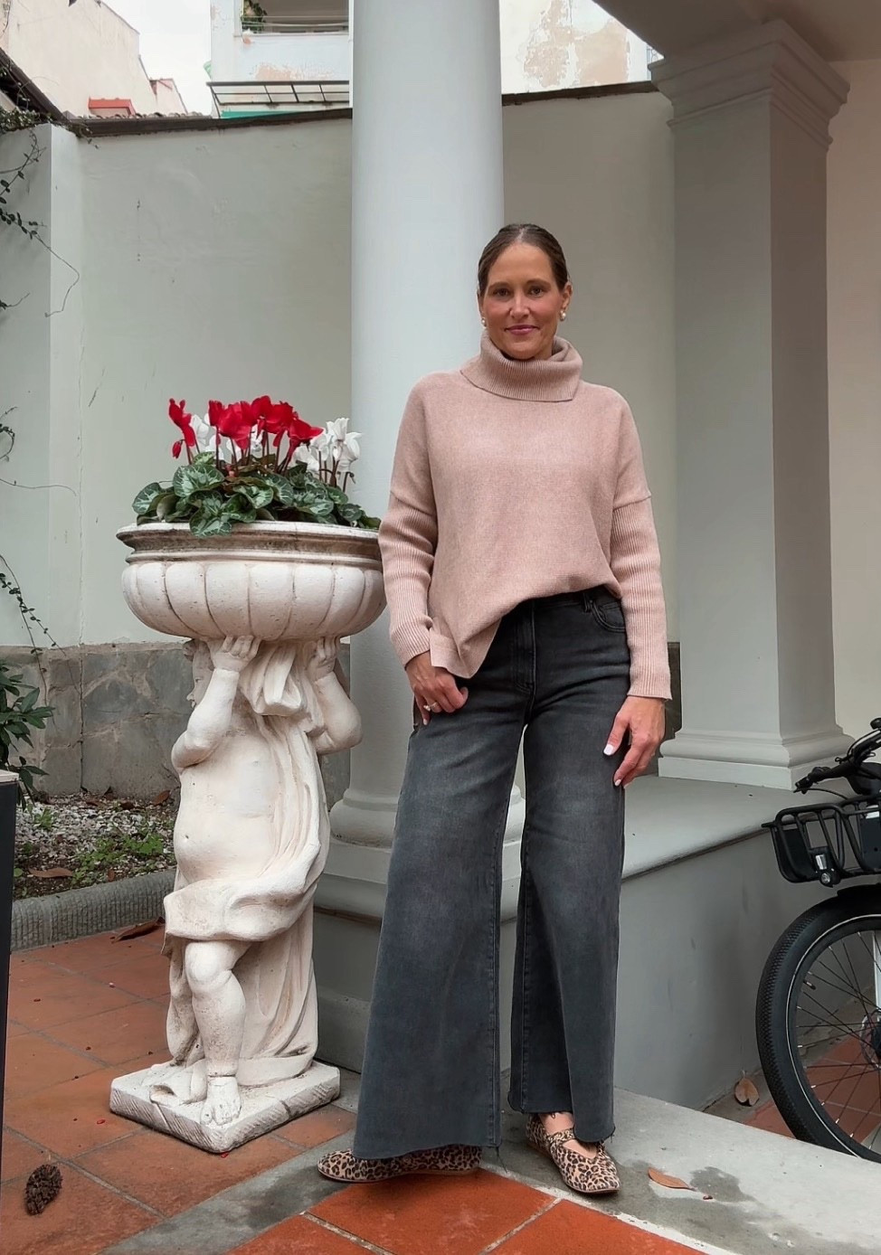 I am loving this outfit I put together! These are such a unique pair of jeans that really complete the outfit! Perfect outfit for layering underneath a long coat for the winter time! 

#LTKSeasonal #LTKMidsize #LTKOver40