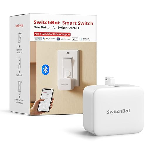 SwitchBot Smart Switch Button Pusher - Bluetooth Fingerbot for Rocker Switch/One-Way Button, Auto... | Amazon (US)