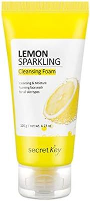 SECRETKEY Lemon Sparkling Cleansing Foam 120g - Deep Cleansing Facial Cleanser, Lemon & Sparkling... | Amazon (US)