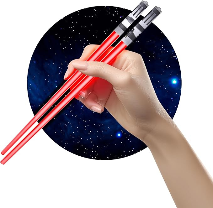 Light Up Lightsaber Chopsticks, Red | Amazon (US)