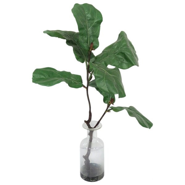 Gold Eagle Decorative Fiddle Branch in Clear Glass Vase | Bed Bath & Beyond