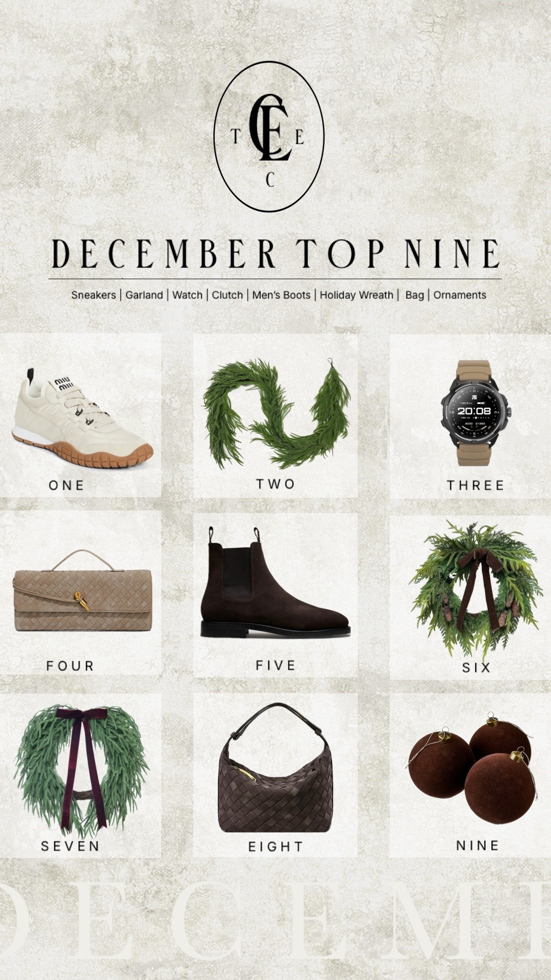 December top nine and best sellers 🤎

𝐻𝒾𝒾𝒾, 𝓁𝑜𝓋𝑒𝓁𝓎! 𝐹𝑜𝓁𝓁𝑜𝓌 𝓂𝓎 𝓈𝒽𝑜𝓅, 𝒶𝓃𝒹 𝑔𝑒𝓉 𝓂𝓎 𝑒𝓍𝒸𝓁𝓊𝓈𝒾𝓋𝑒 𝒶𝓅𝓅-𝑜𝓃𝓁𝓎 𝒸𝑜𝓃𝓉𝑒𝓃𝓉! 𝒮𝑜 𝑔𝓁𝒶𝒹 𝓎𝑜𝓊'𝓇𝑒 𝒽𝑒𝓇𝑒. 

chic, aesthetic, minimalist style, home, decor, ootd, dupe, y2k, boho, Amazon, Amazon fashion, Amazon home, Amazon beauty, winter home, winter decor, winter interior, winter fashion, winter style, holiday, seasonal, New Year’s Eve, happy new year #sneakers #dupe #christmas #boots #bag home decor wreath garland watch ornament Walmart new balance adidas Dior skirt blouse set jacket coat pillow cover art 

#LTKMens #LTKSeasonal #LTKHome