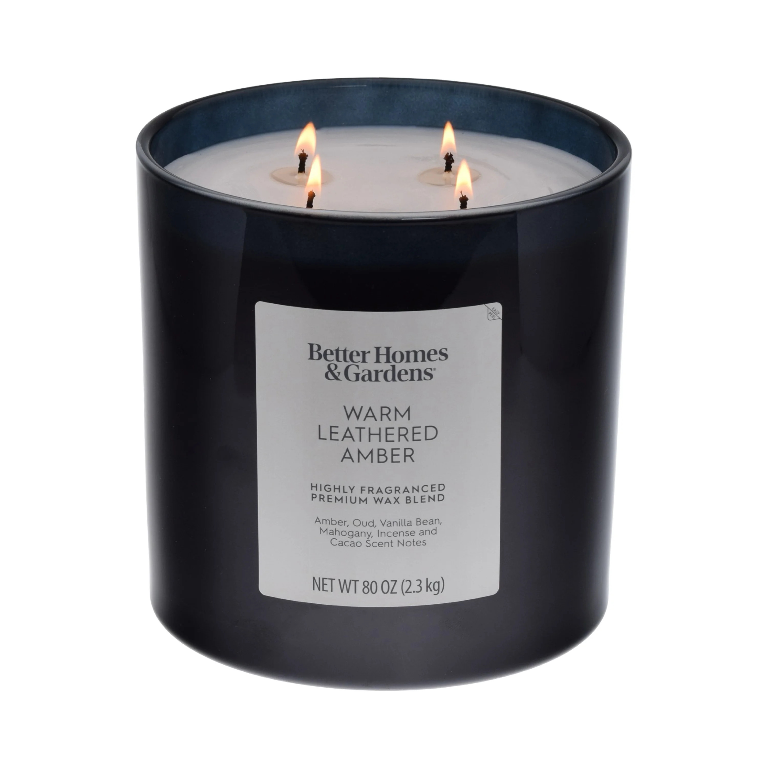 Better Homes & Gardens Amber and Saffron Scented 4-Wick Large Oversized Jar Candle 80oz. | Walmart (US)